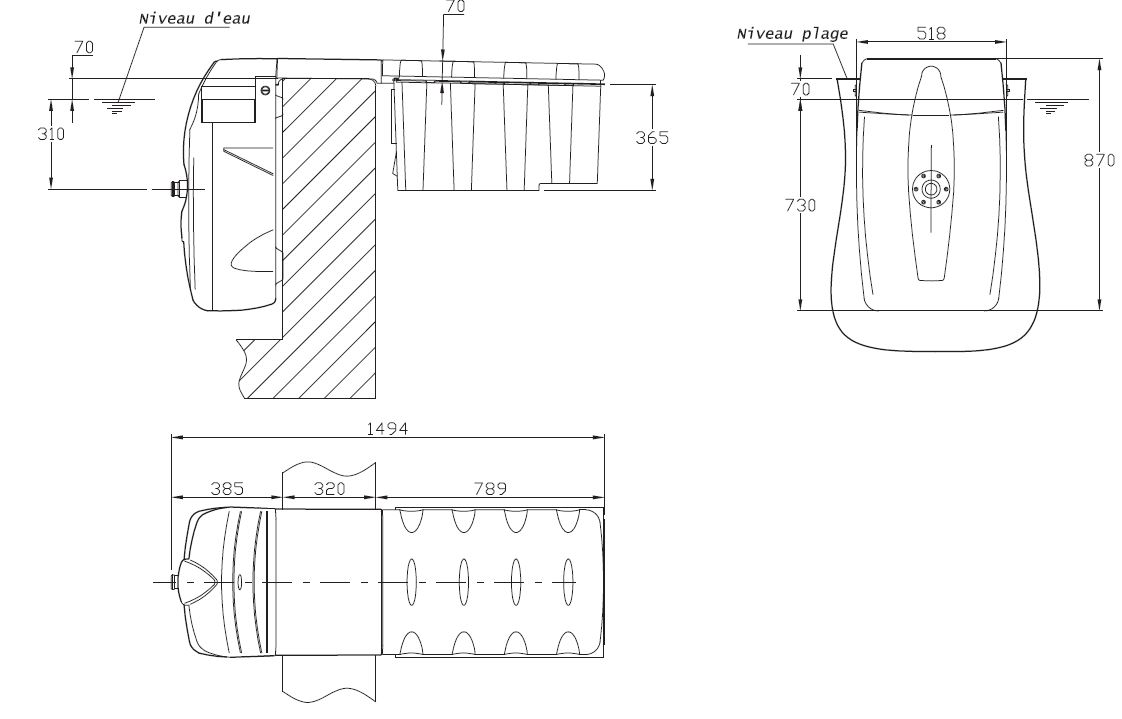 Bloc de filtration MX18 ZYKE/B